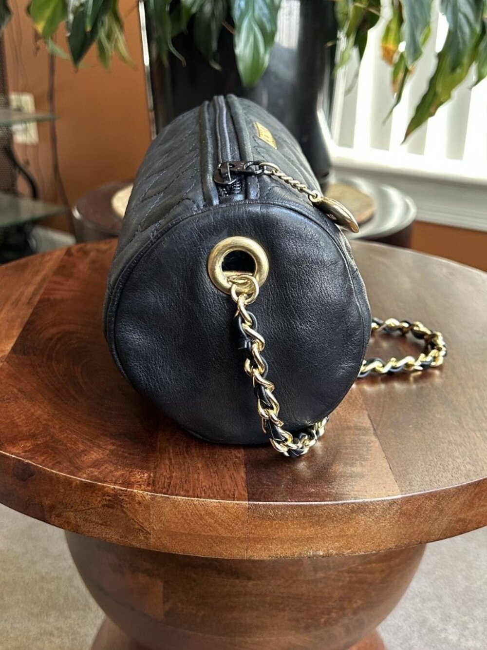 MOSCHINO Heart Barrel Shoulder Bag, Black - Picture 6 of 10
